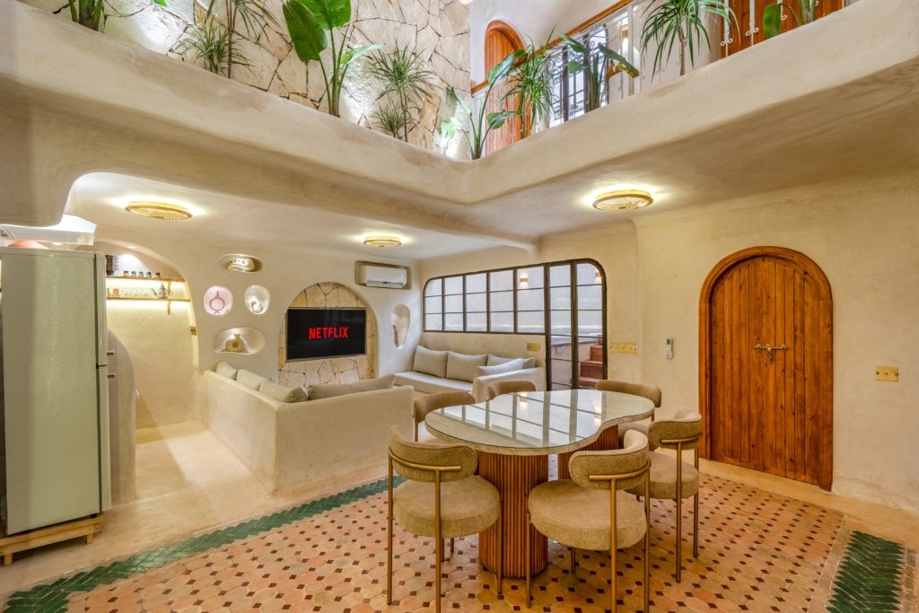 Appartement centre Gueliz – Bassin intérieur privé